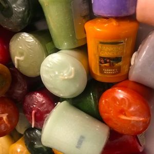 12 VOTIVE small Mixed Yankee candles new unused smell great sampler mini 1.75oz